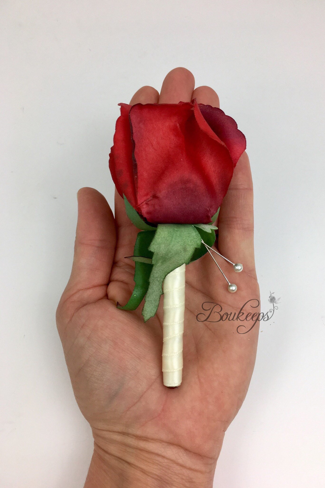 CHOOSE RIBBON COLOR Rose Boutonniere Rosebud Boutonniere Etsy