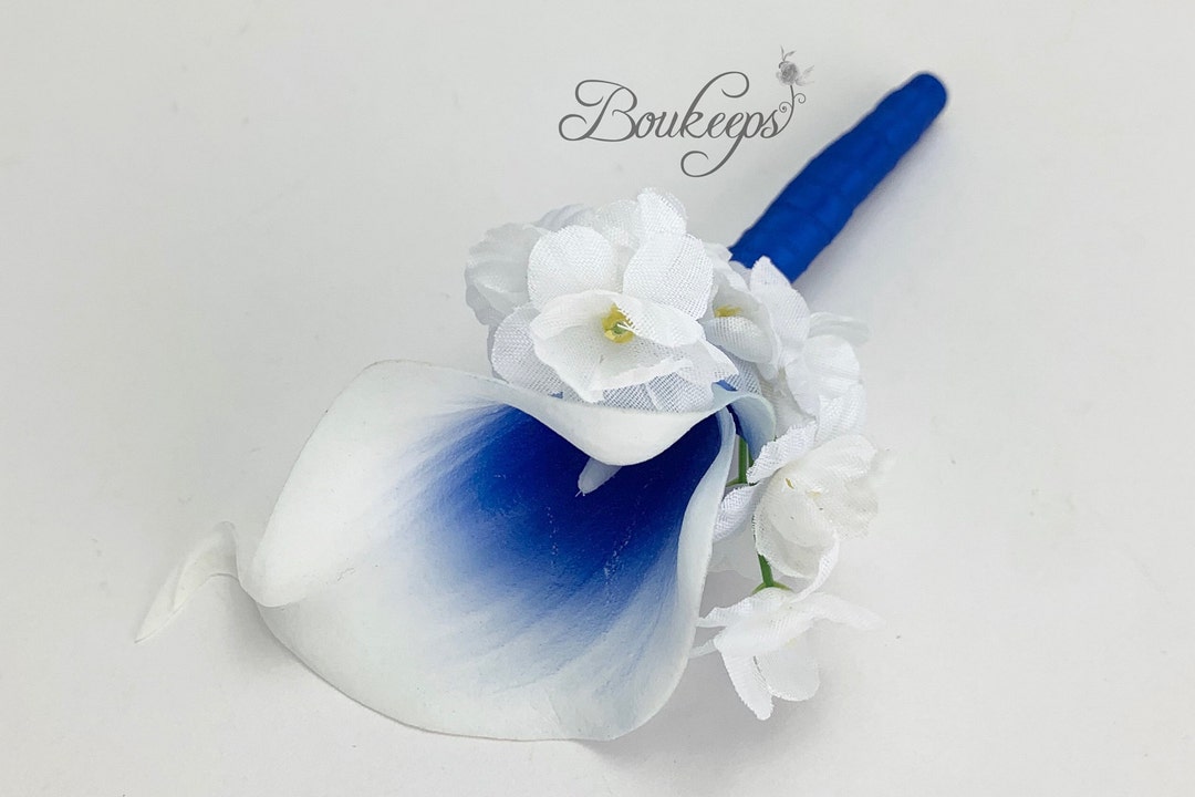 Choose Calla Lily & Ribbon Color Royal Blue Calla Lily - Etsy