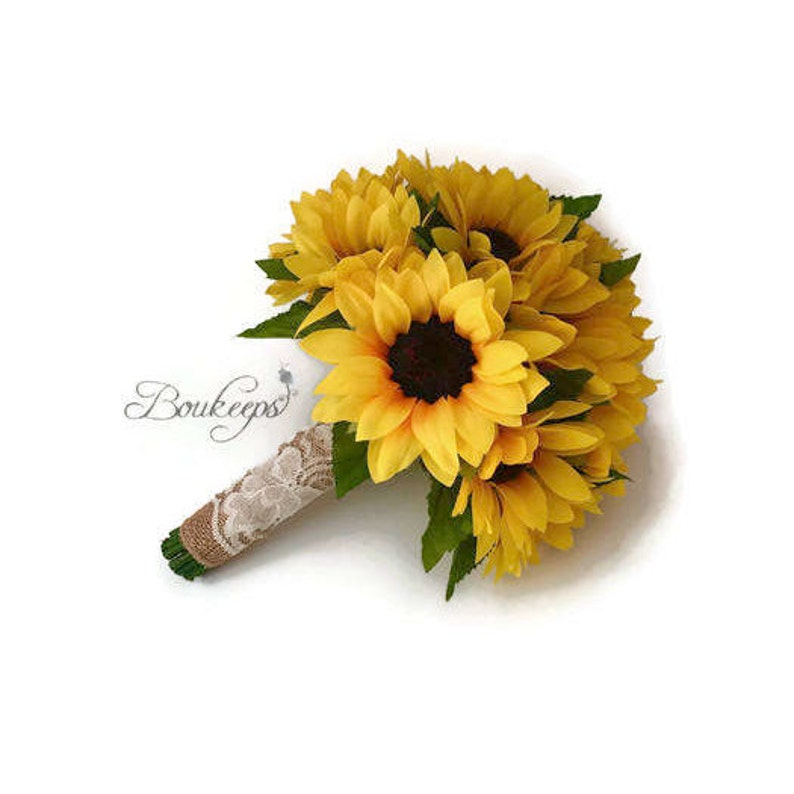 Sunflower Bouquet Sunflower Bridesmaid / Bridal Bouquet With Etsy