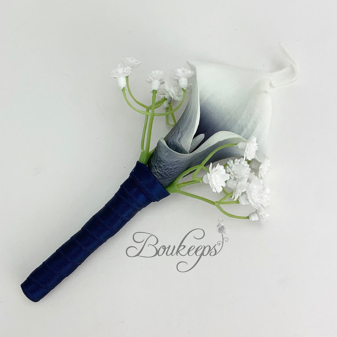 Choose Calla Lily & Ribbon Color Navy Blue Calla Lily | Etsy