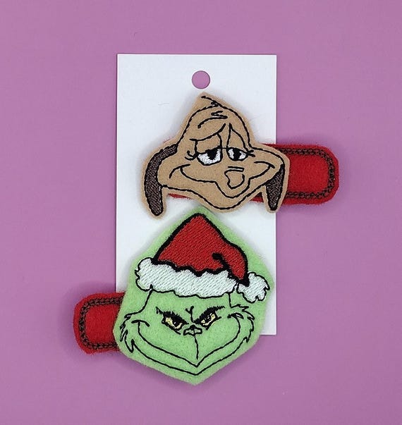 NEW The Grinch Max Dr. Seuss Hair Clip NEW Christmas Dr. Seuss Grinch Hair Clip Claw GITD GLITTERY | Mercari main image 3