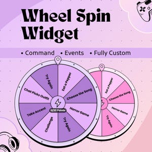 Snurra hjulet-widgeten för StreamElements | Interaktiv animerad prisroulette, Twitch-målöverlägg