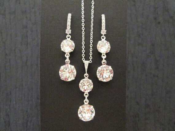 swarovski bridesmaid jewelry sets