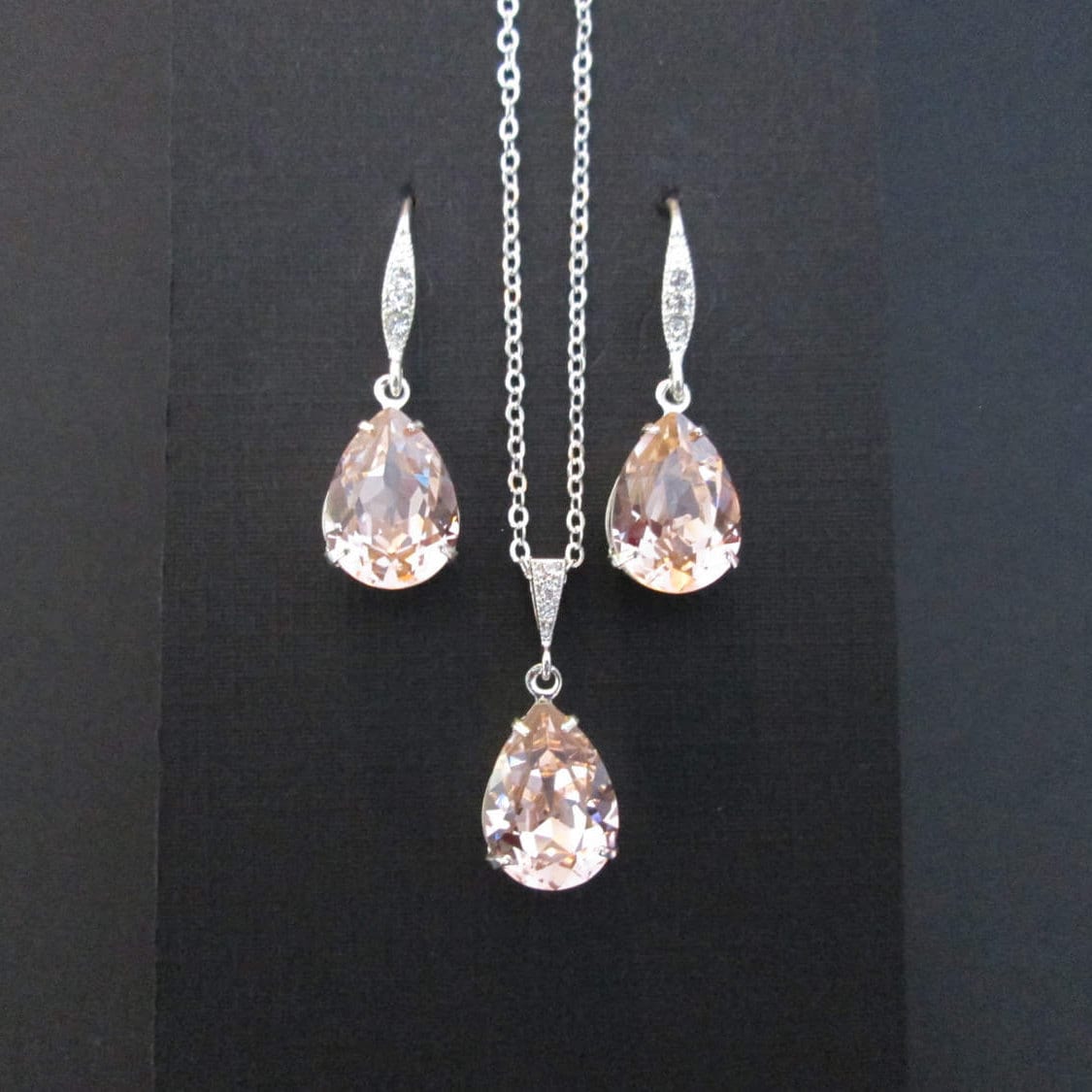 Vintage Rose Bridesmaid Jewelry Set 