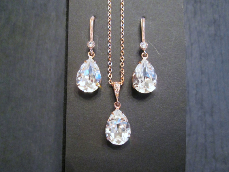 swarovski bridesmaid jewelry sets