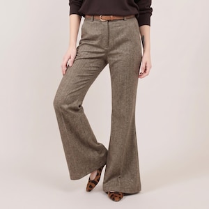   70s〜 vintage linen slacks Vintage 70s Linen Trousers - Etsy