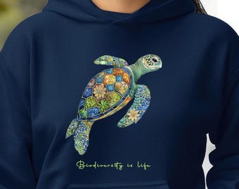 Hoodie - Colorful Sea Turtle