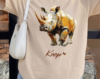 Classic unisex t-shirt - African rhinoceros design