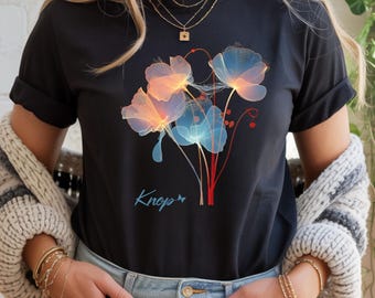 Classic unisex T-shirt - translucent flowers