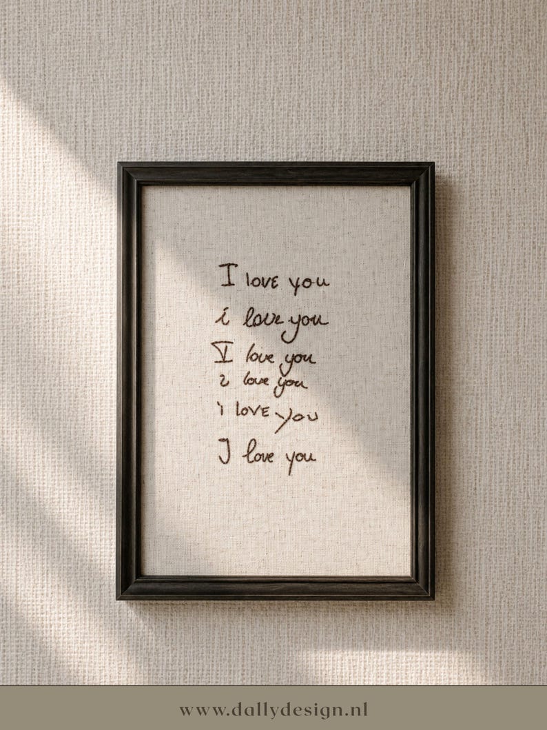 Personalized handwritten embroidery custom handwriting keepsake embroidered linen family gift baby gift nursery decor nursery wall art newborn gift baby shower gift mothers day gift fathers day gift grandparents gift anniversary gift wedding gift memorial keepsake custom wall art handmade embroidery real handwriting embroidered love notes sentimental gift meaningful gift heirloom gift unique home decor custom embroidery natural linen personalized artwork family memories custom keepsake love mess