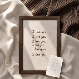 Personalized handwritten embroidery custom handwriting keepsake embroidered linen family gift baby gift nursery decor nursery wall art newborn gift baby shower gift mothers day gift fathers day gift grandparents gift anniversary gift wedding gift memorial keepsake custom wall art handmade embroidery real handwriting embroidered love notes sentimental gift meaningful gift heirloom gift unique home decor custom embroidery natural linen personalized artwork family memories custom keepsake love mess