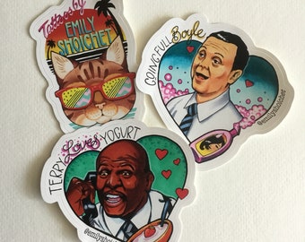 Emily Shoichet Brooklyn Nine-nine Sticker Set - Etsy Emily Shoichet Brooklyn Nine-nine Sticker Set - Etsy