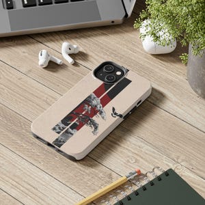Japanese Pine Tree Art Phone Case, Impact-Resistant iPhone Samsung Cover