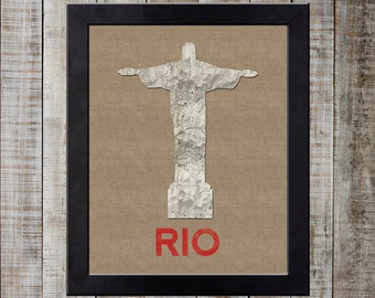 Rio de Janeiro, Brazil World Landmark Print - Christ the Redeemer