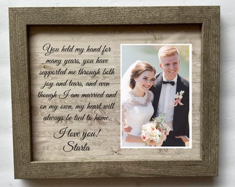 Parents Wedding Gift,  Personalized Wedding Frame, Custom Wedding frame