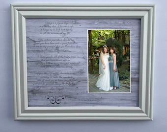 Wedding To My Step-Mother Personalized Frame  Bride Groom Bridal Party Gift