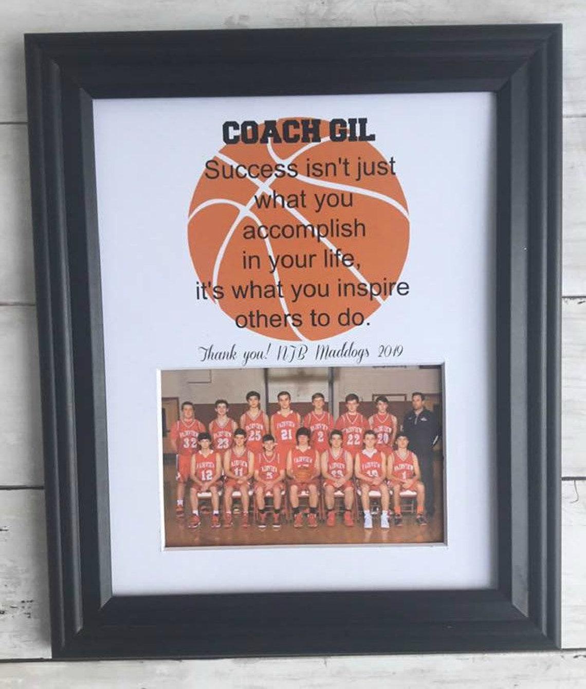 Basketball Coach Gift Basketball Banquet Gift Custom Coach Etsy