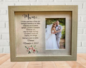 Spanish mother-of-the-bride-gift, Mother of the Bride Gift, Mothers Day Frame Personalized-Picture-Frames Wedding-Gift-for-Mom