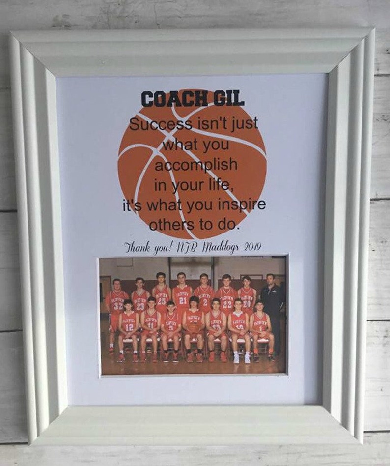 Basketball Coach Gift Basketball Banquet Gift Custom Coach Etsy