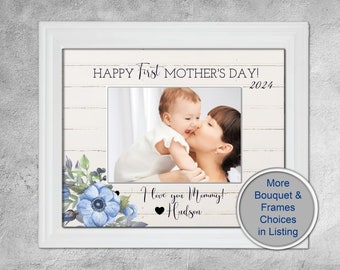 First Mother's Day Picture Frame | Personalized First Mother's Day Gift from Baby | Mother's Day 2024 Gift New Mom | 1st Mother's Day Gift