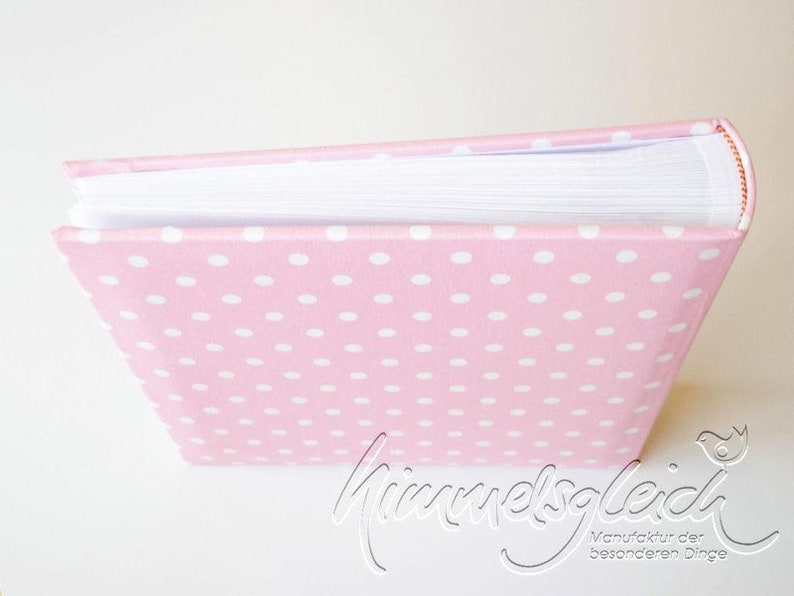 Photo album XL dots pink star image 3