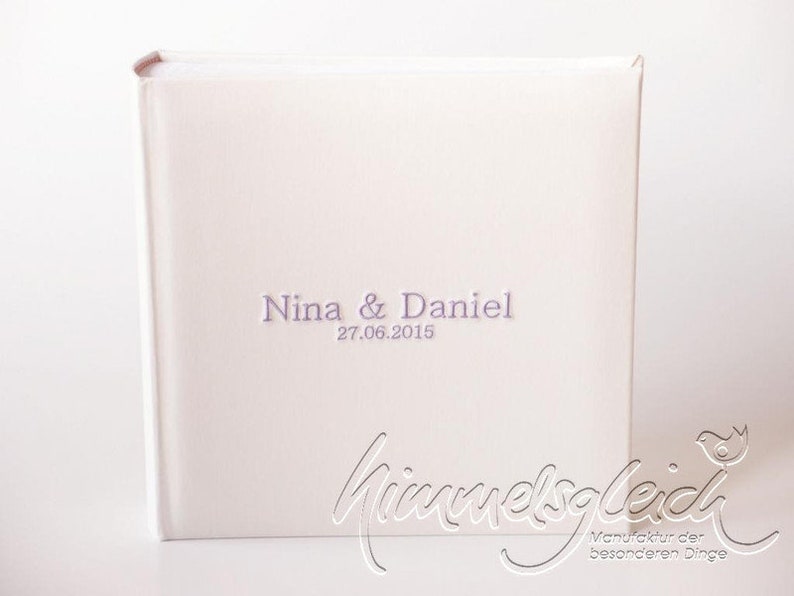 Photo album XL Uni creme with lilac