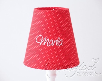 Lampshade dots red