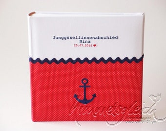 Photo album dots red with anchor