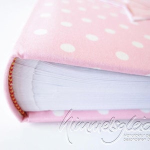 Photo album XL dots pink star image 2