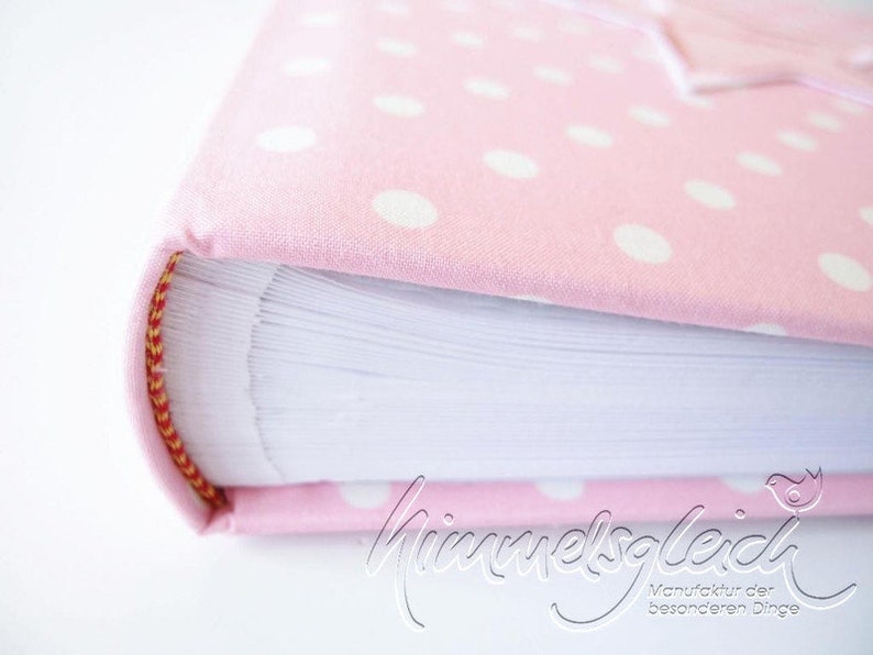 Photo album XL dots pink star image 2