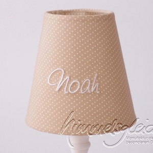 Lampshade dots beige image 1