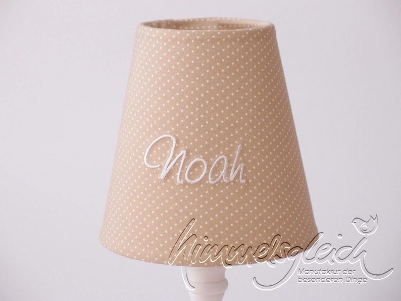 Lampshade dots beige image 1