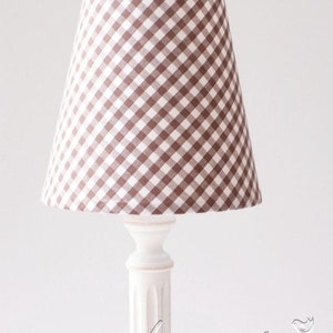 Lampshade checkered brown image 4