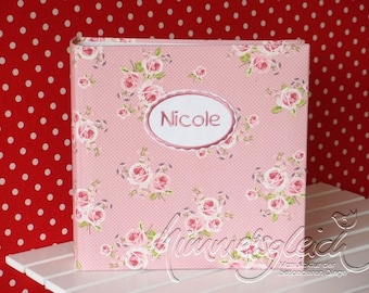 Photo album XL roses pink