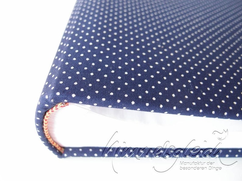 Photo album XL combination dots stripes blue image 2