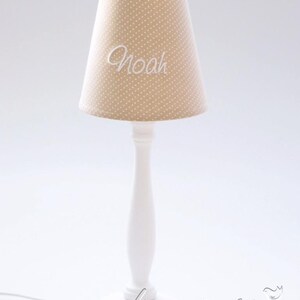 Lampshade dots beige image 2