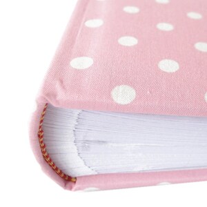 Photo album XL combination dots dots pink plush heart image 3