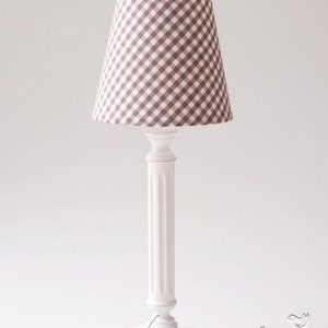 Lampshade checkered brown image 3