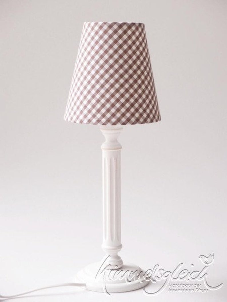 Lampshade checkered brown image 3