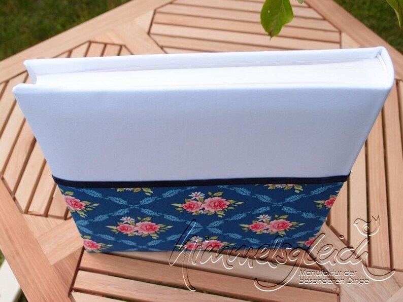 Guestbook Combi Flowers Tilda Blue