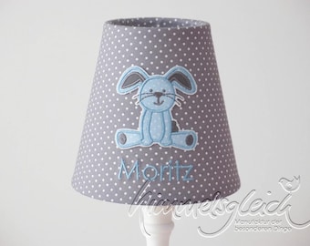 Gray rabbit lampshade