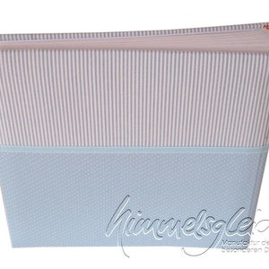 Photo album XL light blue with heart image 2