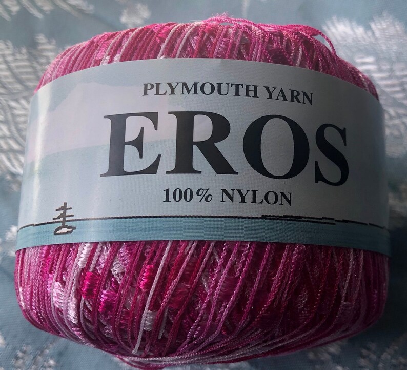 DESTASH One Full and A Partial Skein Plymouth Yarn Eros Color 2010 Lot 10 Shades of Pink Novelty yarn