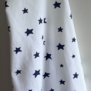 Adult Top-Stitched Apron Stripes in Red, White and Denim Blue Patriotic