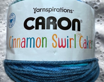 Caron Cinnamon Swirl Cakes Yarn Lilac & Lime Skein for sale online