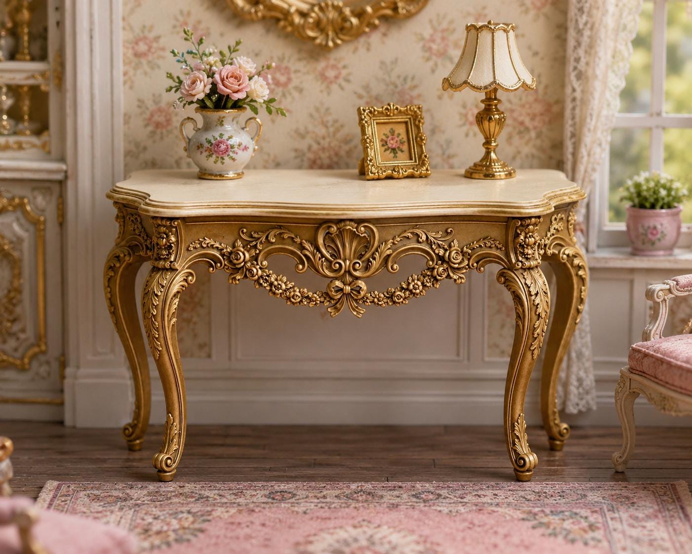 Vintage French Console Table - Etsy