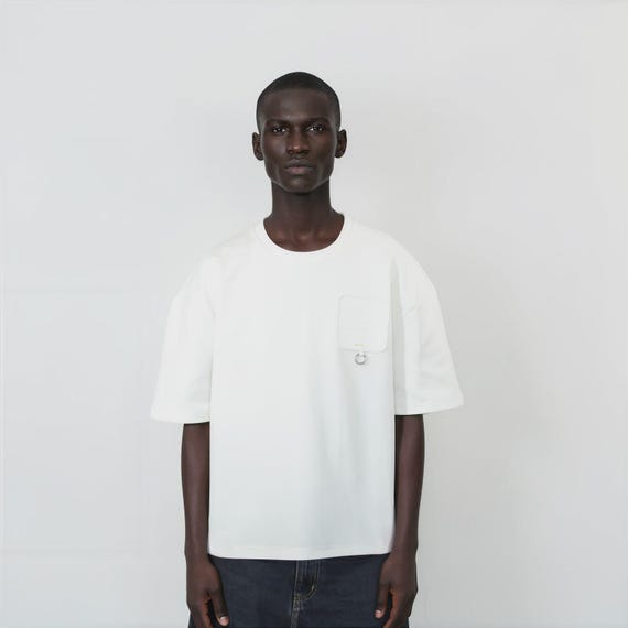Oversized T-Shirt | Modular Base Tee | Velcro Panel | Swap Patches Anytime | 320 GSM Premium Cotton Blend | Unisex Streetwear