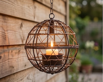 Waterproof Solar Hanging Globe Lanterns, Cozy Patio Garden Lights, Rustic String Lights for Weddings, Pergola & Backyard Glow