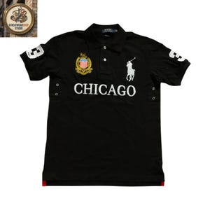 ✨POLO RALPH LAUREN 半袖 CHICAGO ポロシャツ M✨ Ralph Lauren Polo Chicago - Etsy