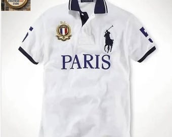 Polo vintage Ralph Lauren Paris Big Pony White City Edition